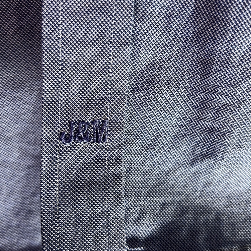 Johnston & Murphy med long sleeve dress shirt blue   MN63 - Picture 5 of 5